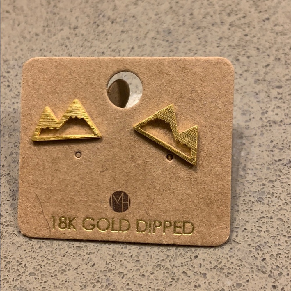 Gold Mountain Earrings